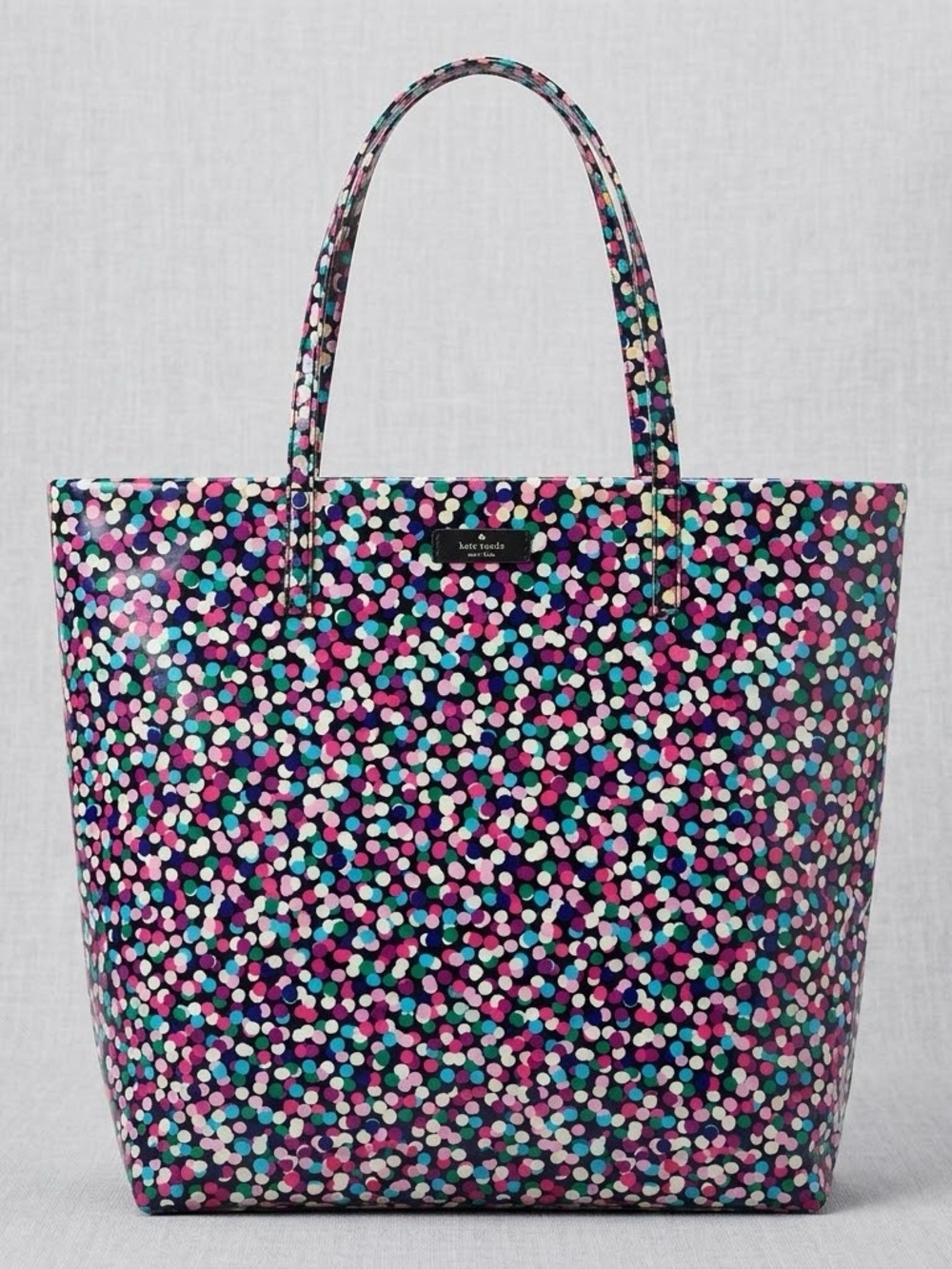Kate Spade New York Confetti Watercolor Dot Nylon Tote Bag (approx 16 by 14)